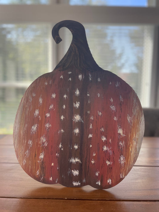 Axis Deer print metal pumpkin