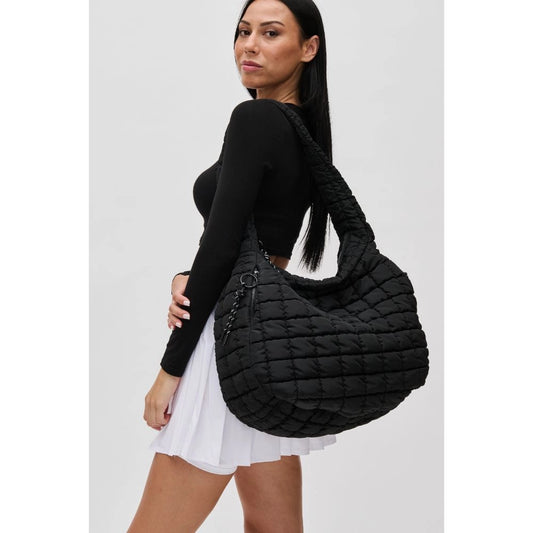 Puffy Quilted Nylon Hobo