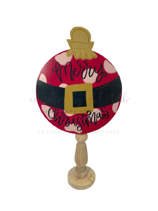 Polka dot ornament topper (base not included)