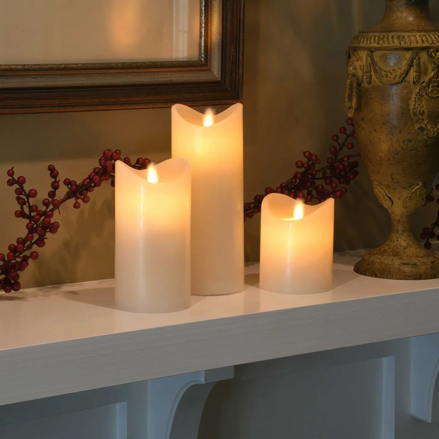 Battery Operated LED Wax Candles