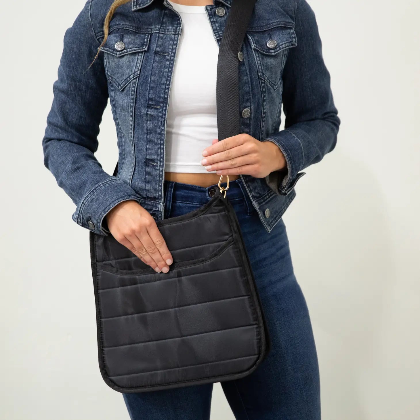 Finer Things Black Quilted Purse