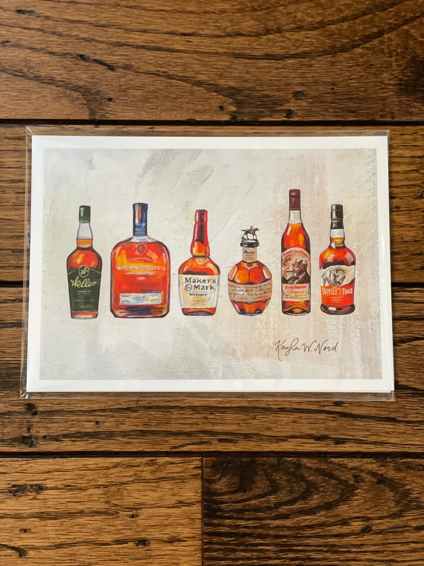 Abstract Bourbon Collage 5x7